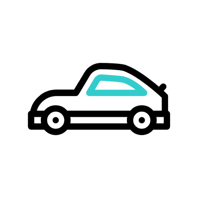 running car